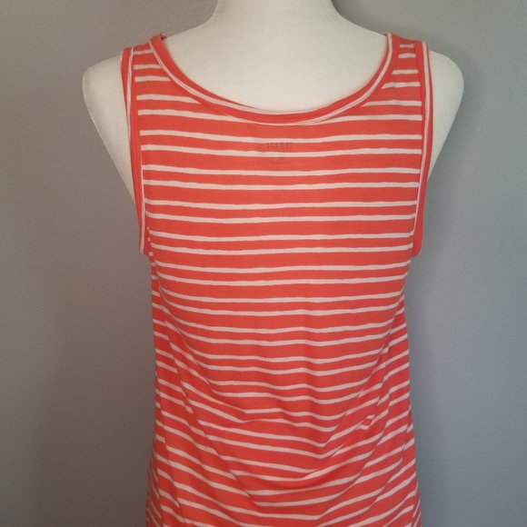 💘a.n.a. Orange & White Striped Tank Top Size XL - Picture 6 of 10